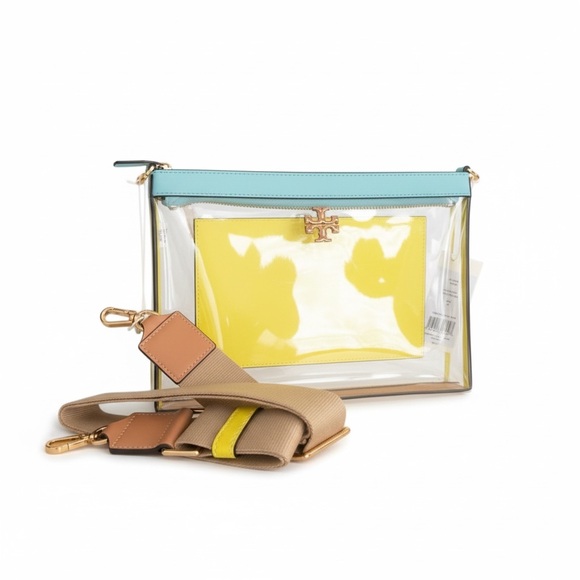 Tory Burch Handbags - Tory Burch Blake Clear Swingpack Leather Crossbody Bag